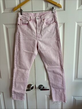 Levi’s Women’s High-Rise Light Pink Jeans